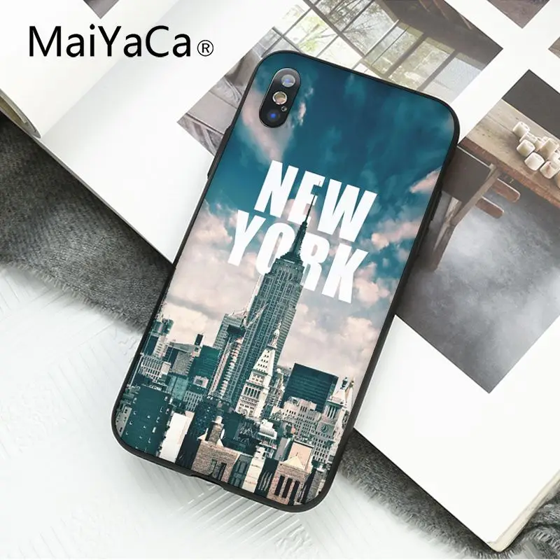 MaiYaCa Нью-Йорк Таймс Сквер такси чехол для телефона для iphone 11 Pro 11Pro Max 8 7 6 6S Plus X XS MAX 5 5S SE XR