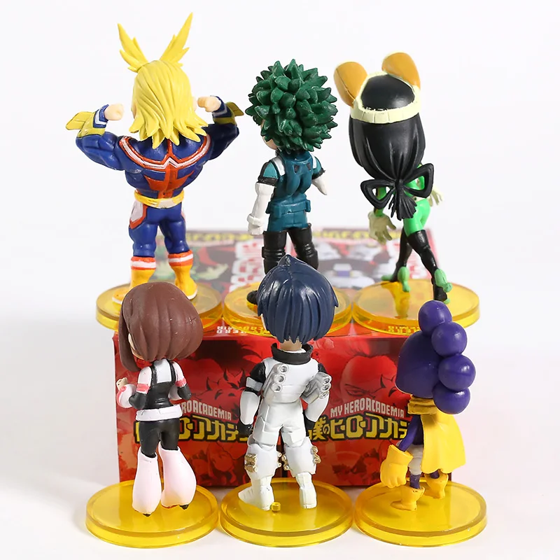 My Hero Academy Midoriya Izuku Bakugou Katsuki Todoroki Shoto All Might Ochaco Uraraka Asui Tsuyu Figures Toys Set