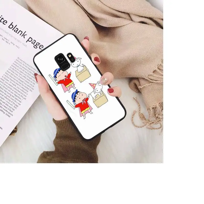 

Cartoon Crayon Shin-Chan Phone Case For Samsung Galaxy A50 A30 A71 A40 S10E A60 A50s A30s Note 8 9 S10 Plus S10 S20 S8