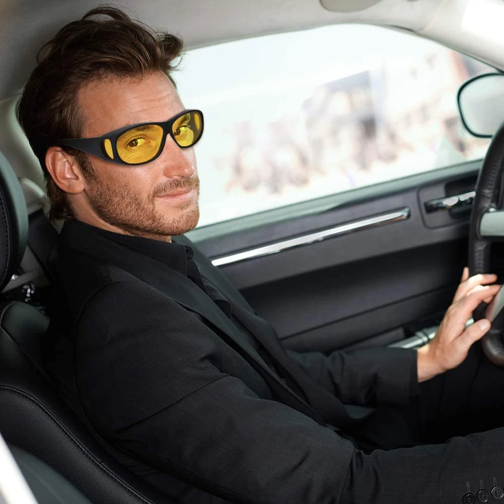 Очки для вождения с антибликовым покрытием ночного УФ-защитой | Автомобили и