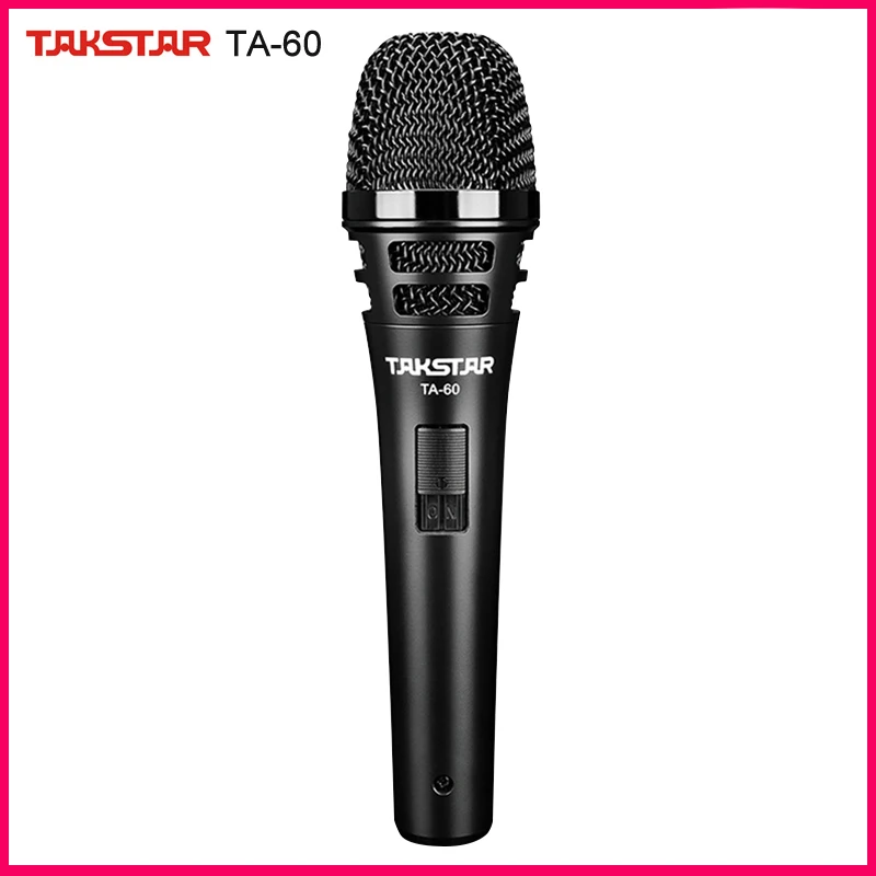 Takstar TA 60 профессиональный динамический микрофон супер кардиоидный Полярный узор