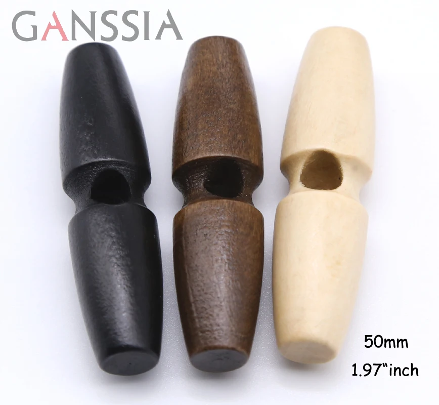 Деревянные пуговицы в форме рога 50 мм для скрапбукинга 20 шт./лот|Пуговицы| |