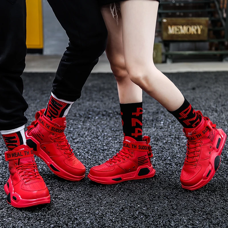 GNOME Fashion Cushion Leather Casual Shoes Men PU Outdoor Male Footwear Lace Up Sneakers Canvas Tenis Masculino Adulto |
