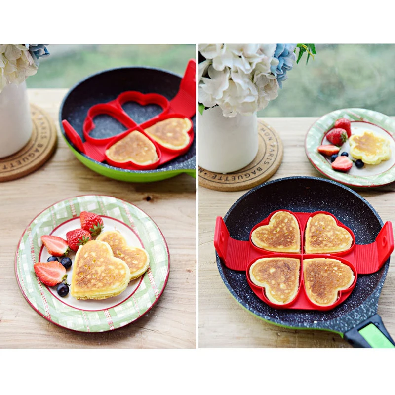 Силиконовая форма сделай сам с 4 отверстиями для приготовления блинов выпечки