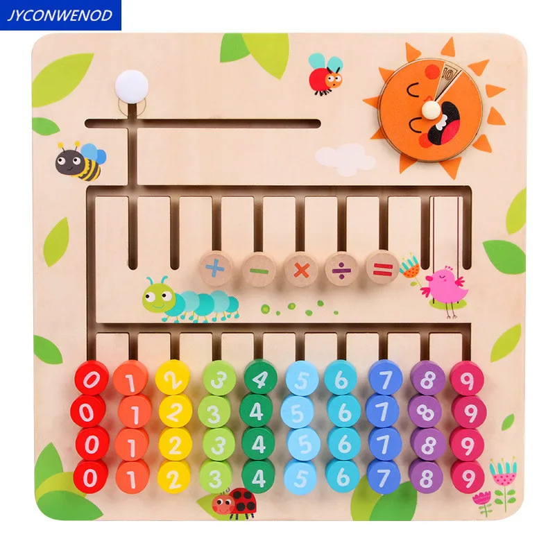 Деревянные развивающие игрушки для детей игрушка Монтессори математические
