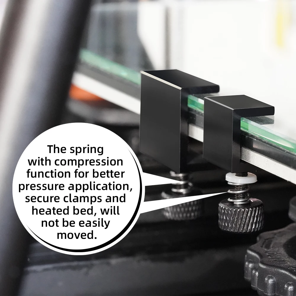 4 шт./лот зажим горячей кровати стеклянный фиксатор Нержавеющий стальной для