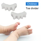 Защитный разделитель пальцев ног, подходящий корректор бурсита, мягкий гелевый выпрямитель, распорки, инструмент для ухода за большими пальцами для взрослых и детей