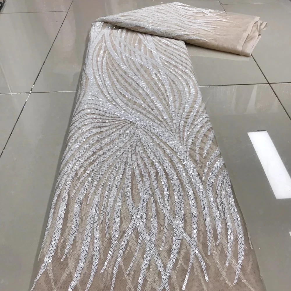 Нигерия африканская кружевная ткань 2020 высокое качество с блестками вышивка