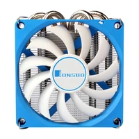 jonsbo hp 400 cpu cooling fan 4 heat pipes radiator 4pin pwm dc 12v fan for htpc case all in one computer ultra thin cpu cooler
