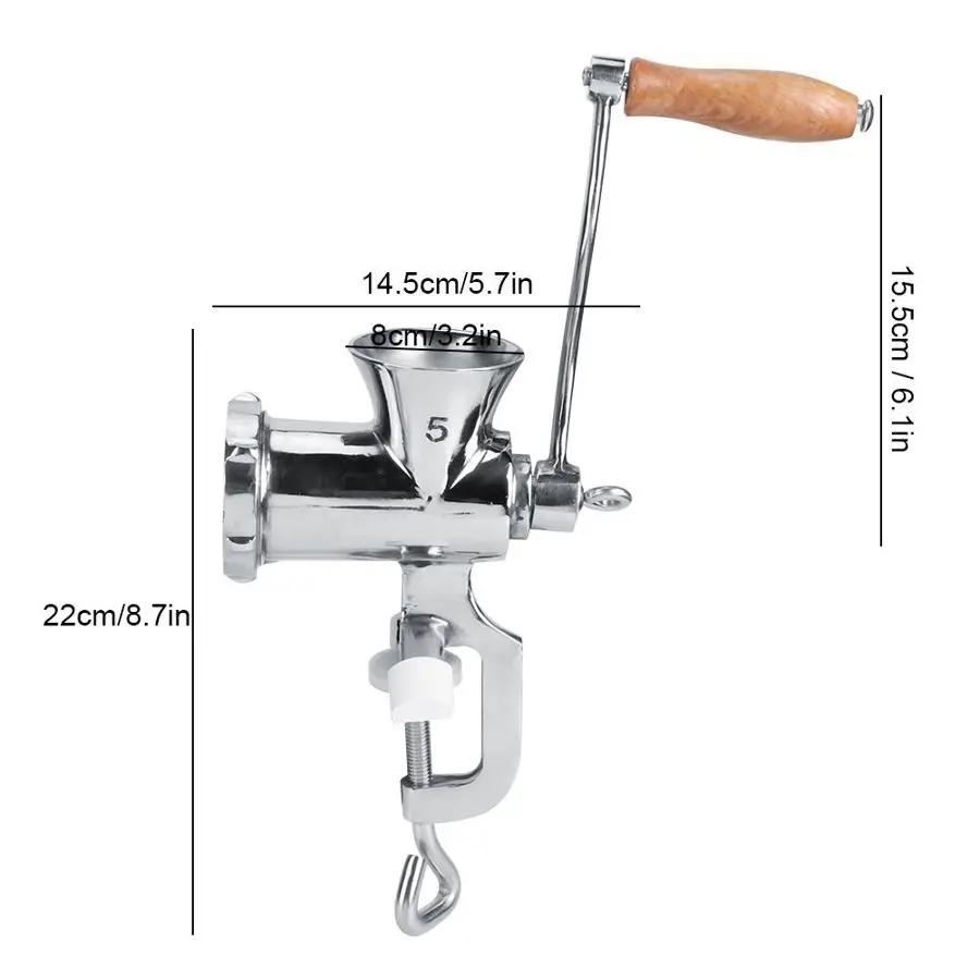

Manual Meat Grinder & Sausage Noodle Dishes Manual Spices Meat Grinder Mincer Grinding Machine with Stuffing Accessories