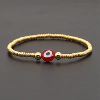 go2boho turkish evil eye bracelet for women beaded bracelets gold plated jewelry 2021 fashion femme jewellery trendy bangles