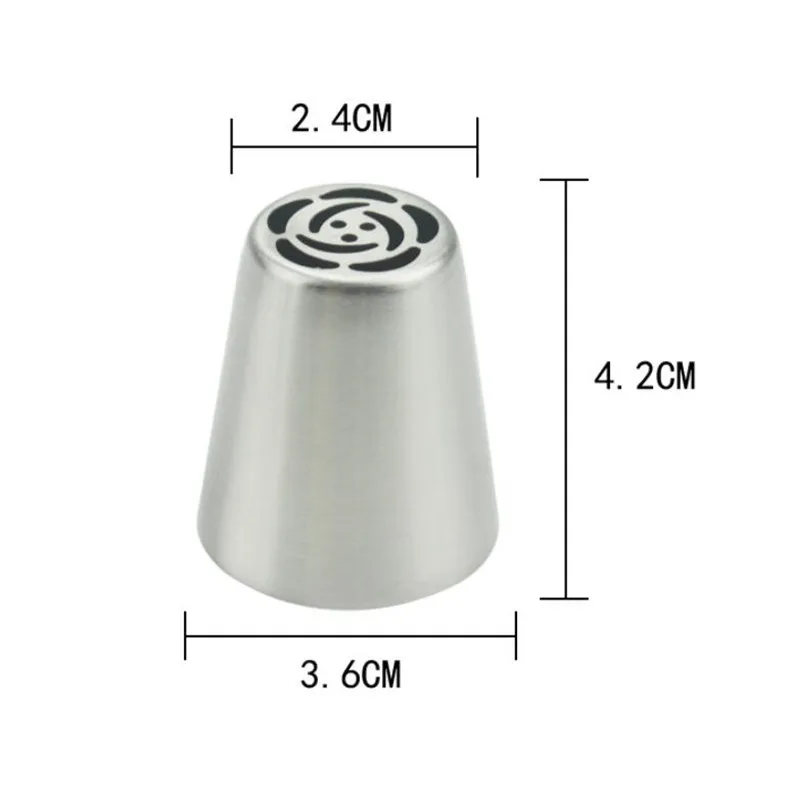 7pcs/lot Stainless Steel Russian Tulip Icing Piping Nozzle Cake Decoration Cream Tips DIY Bakeware Tool Rose Flower Mold | Дом и сад