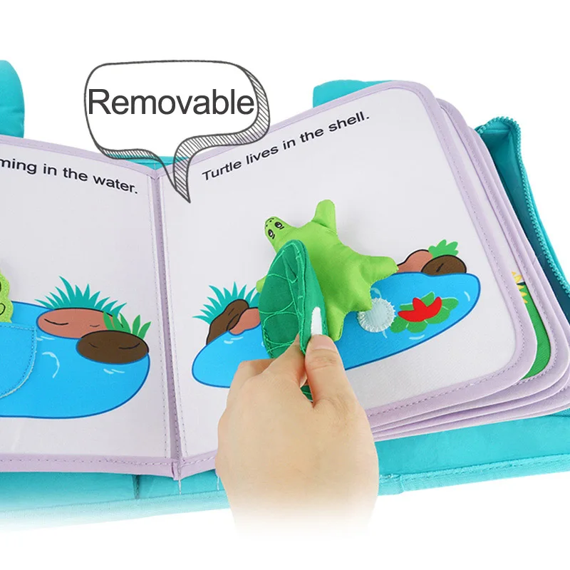 3D Детские Тканевые книги на ощупь развивающие игрушки для малышей 0 12 24 месяца