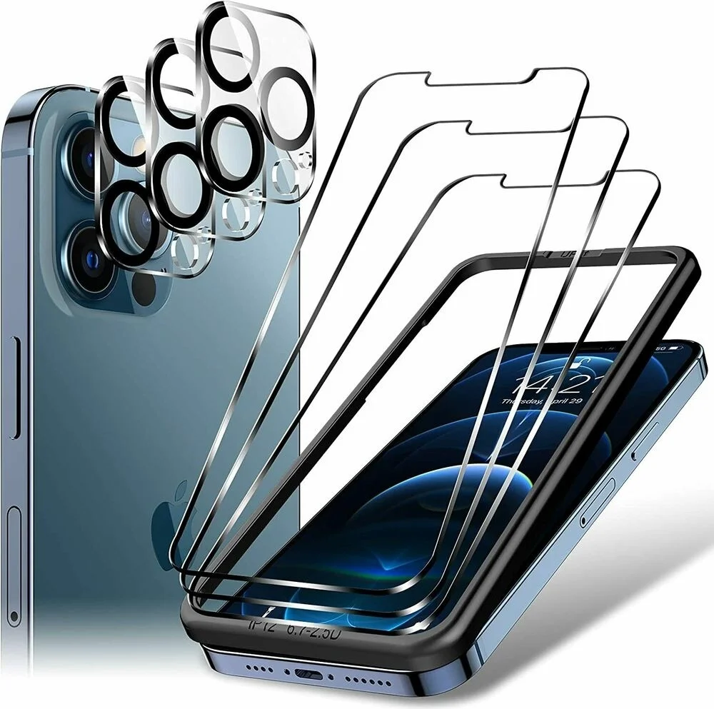 

K-VERRE TREMPE VITRE PROTECTION ECRAN ET CAMARA OBJECTIF POUR FOR IPHONE 11 12 PRO MAX