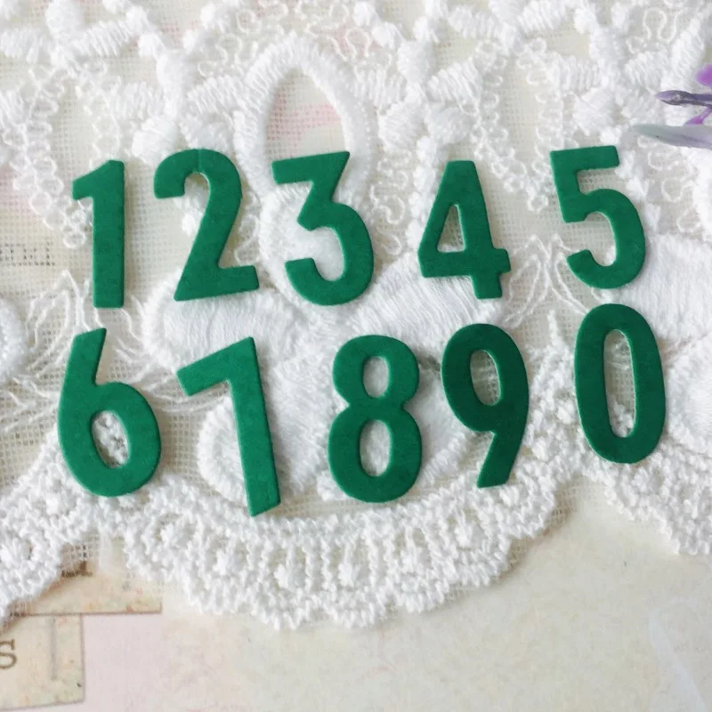 WISHMETYOU 0-9 Number Metal Cutting Dies Scrapbook Embossing Birth Day Numbers Paper Card Craft Decoration photo Album DIY New | Дом и сад