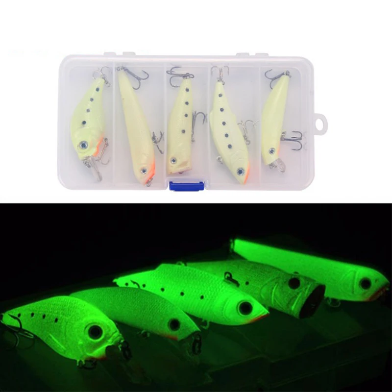 

4Pcs/box Luminous Jigs Lure Fishing Shrimp Lure Bait Plastic 7.5cmVIB Noctilucent Squid Shrimp Jig Lures Pesca Carp Fishing