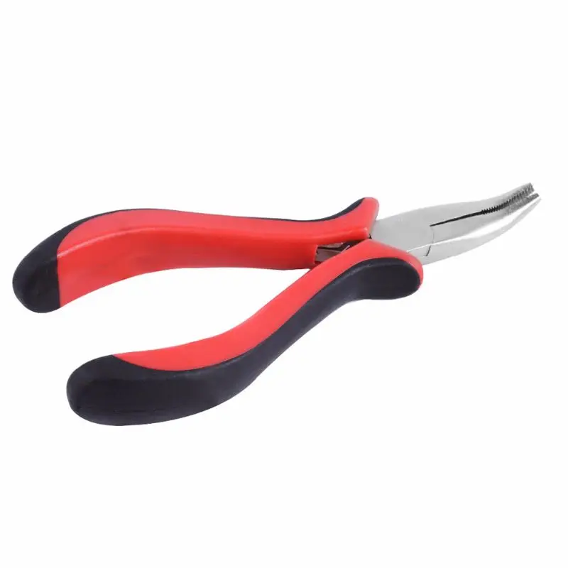 

Bend tip plier DIY Hair Extension Tool Clip Plier for micro rings/links/beads & Feather hair extension