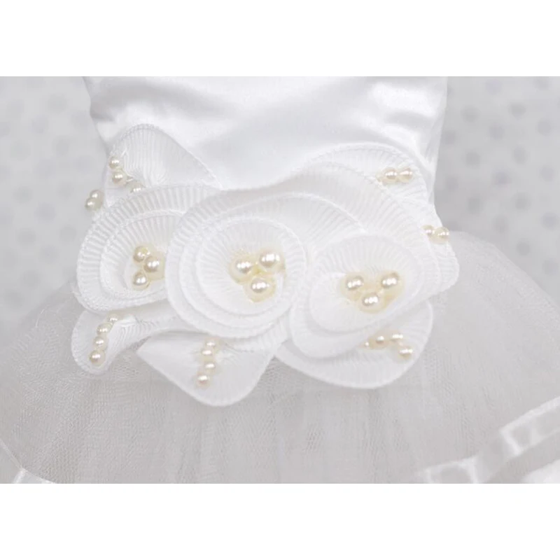 Платье для собак ручной работы с жемчужной инкрустацией летняя одежда платья