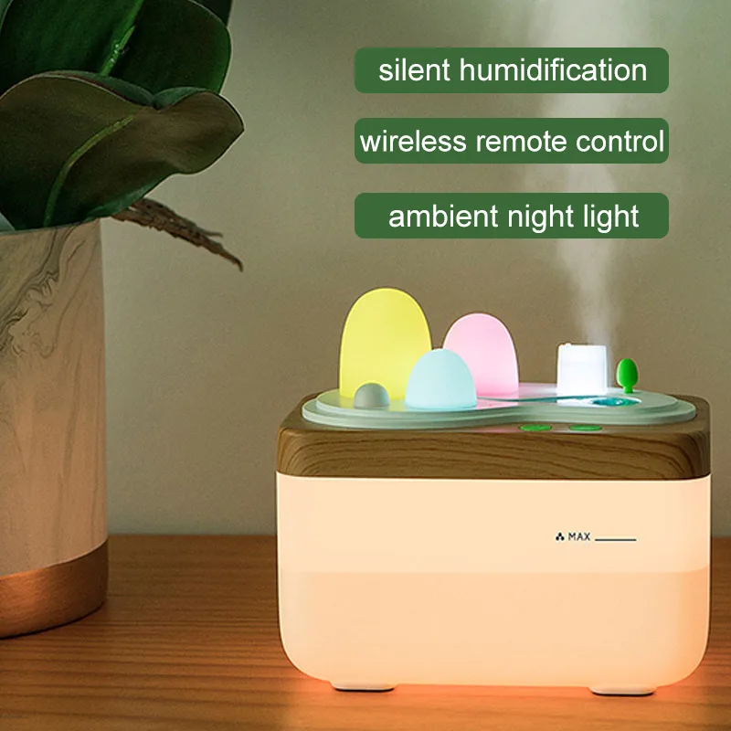 Night Light Humidifier Aroma Diffuser Romantic Creative 420ML ABS for Ultrasonic Ionizer Indoor Car Atomizer | Бытовая техника