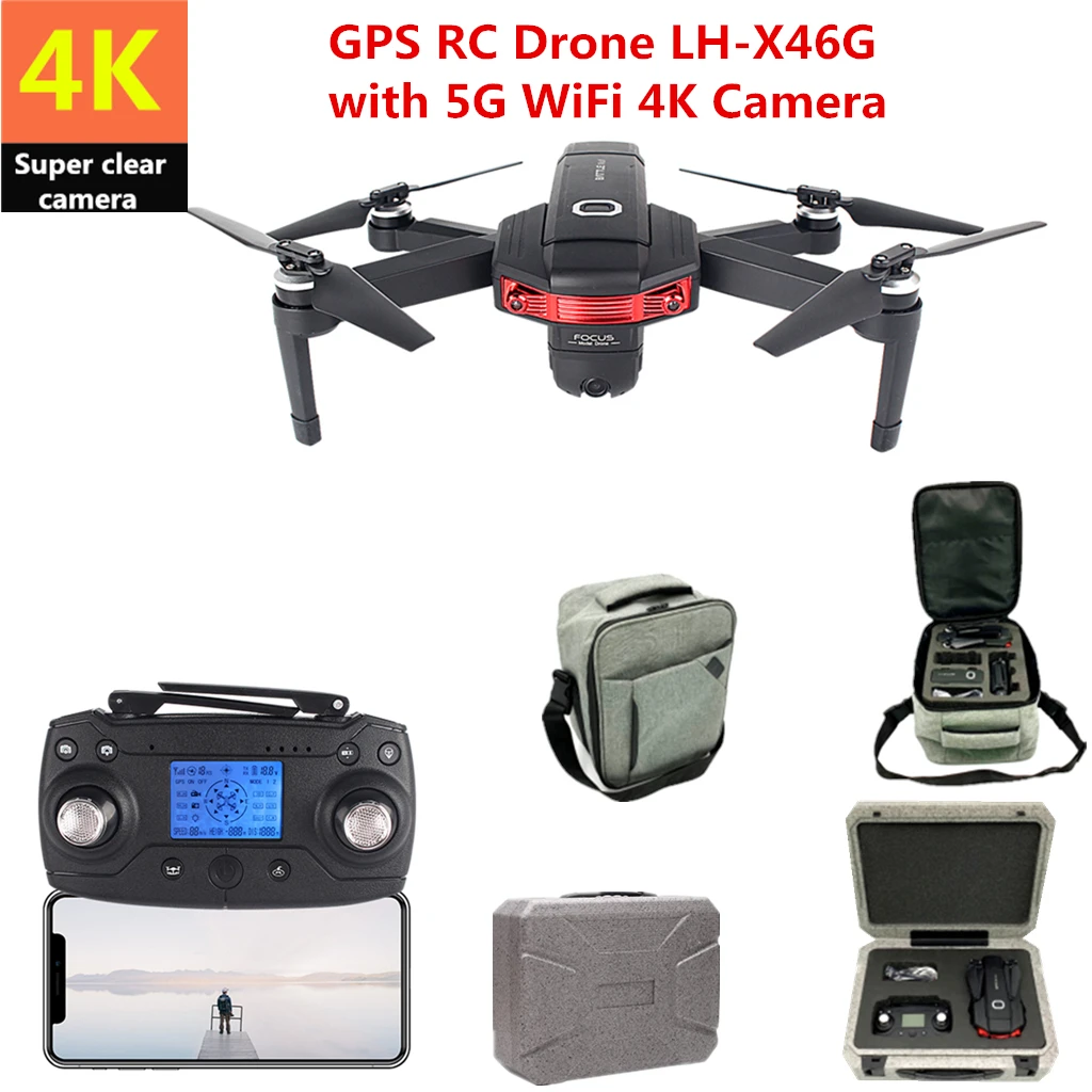 Радиоуправляемый Дрон 4K GPS дроны со стандартным Wi Fi FPV HD камера Квадрокоптер