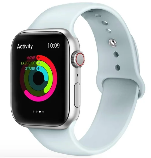 Ремешок для Apple Watch 5 4 3 2 1 42 мм 38 мм 24 цвета мягкий резиновый ремешок силиконовые спортивные полосы для Iwatch 5 4 3 40 мм 44 мм - Цвет ремешка: 19