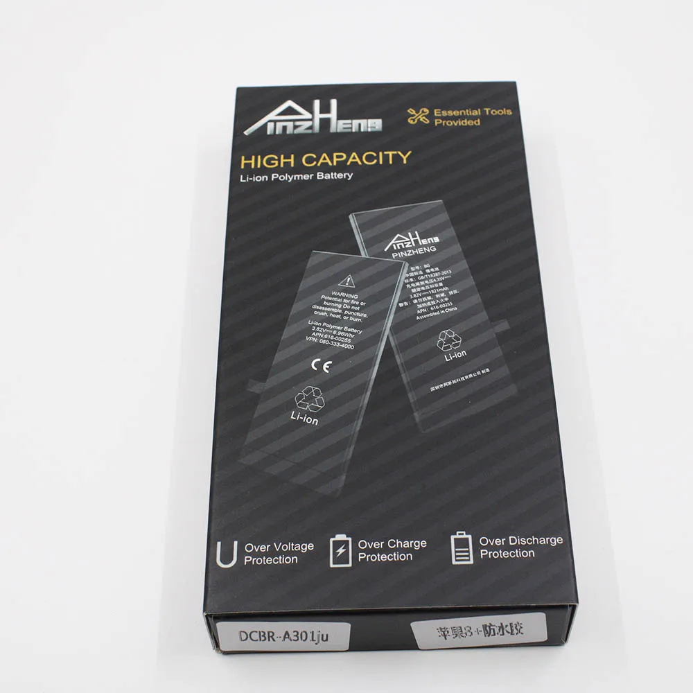 10 шт./лот PINZHENG новейший аккумулятор для Apple iPhone 6 6s 7 8 Plus сменная батарея iphone 4 4s 5 5s 5c