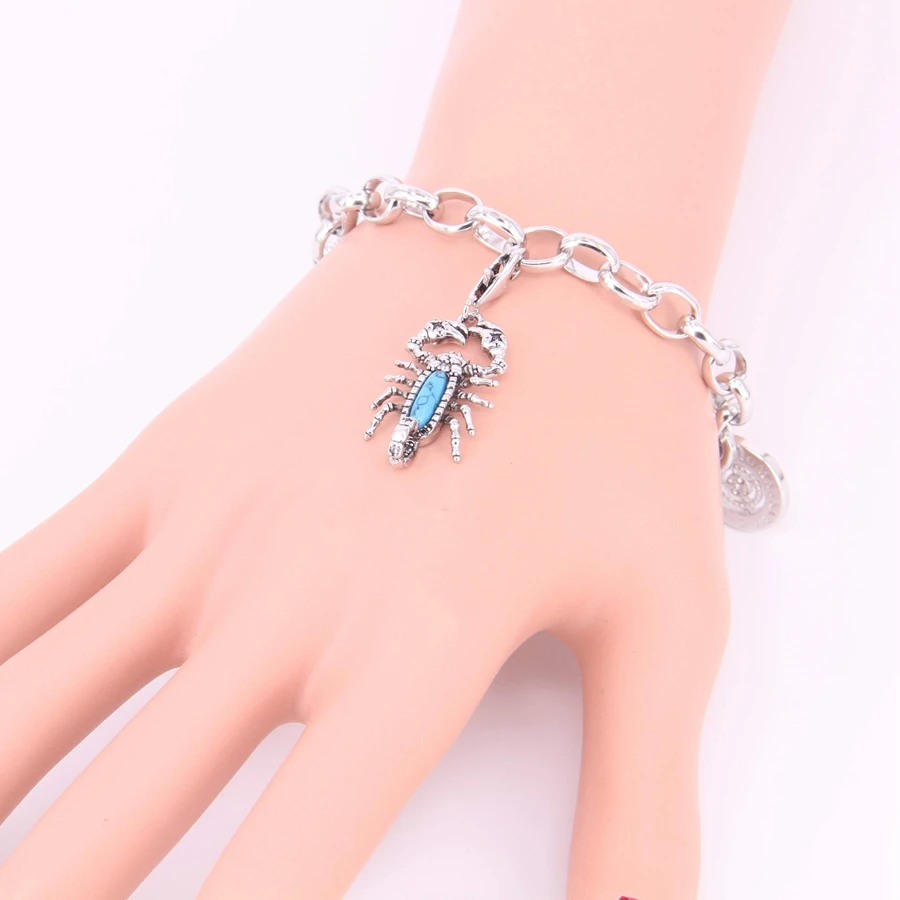 Подвеска браслет Hemiston в стиле Томаса с цирконом подвески виде скорпиона