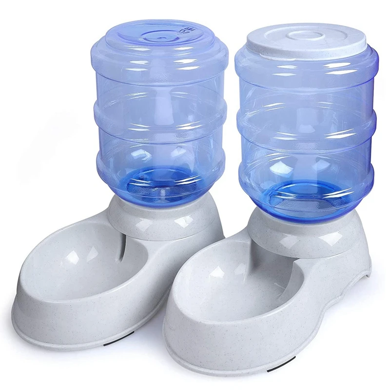 

Automatic Self-Dispensing Pet Feeder And Water Dispenser Premium Quality Self-Dispensing Gravity 3.5 Liters 1 Gallon