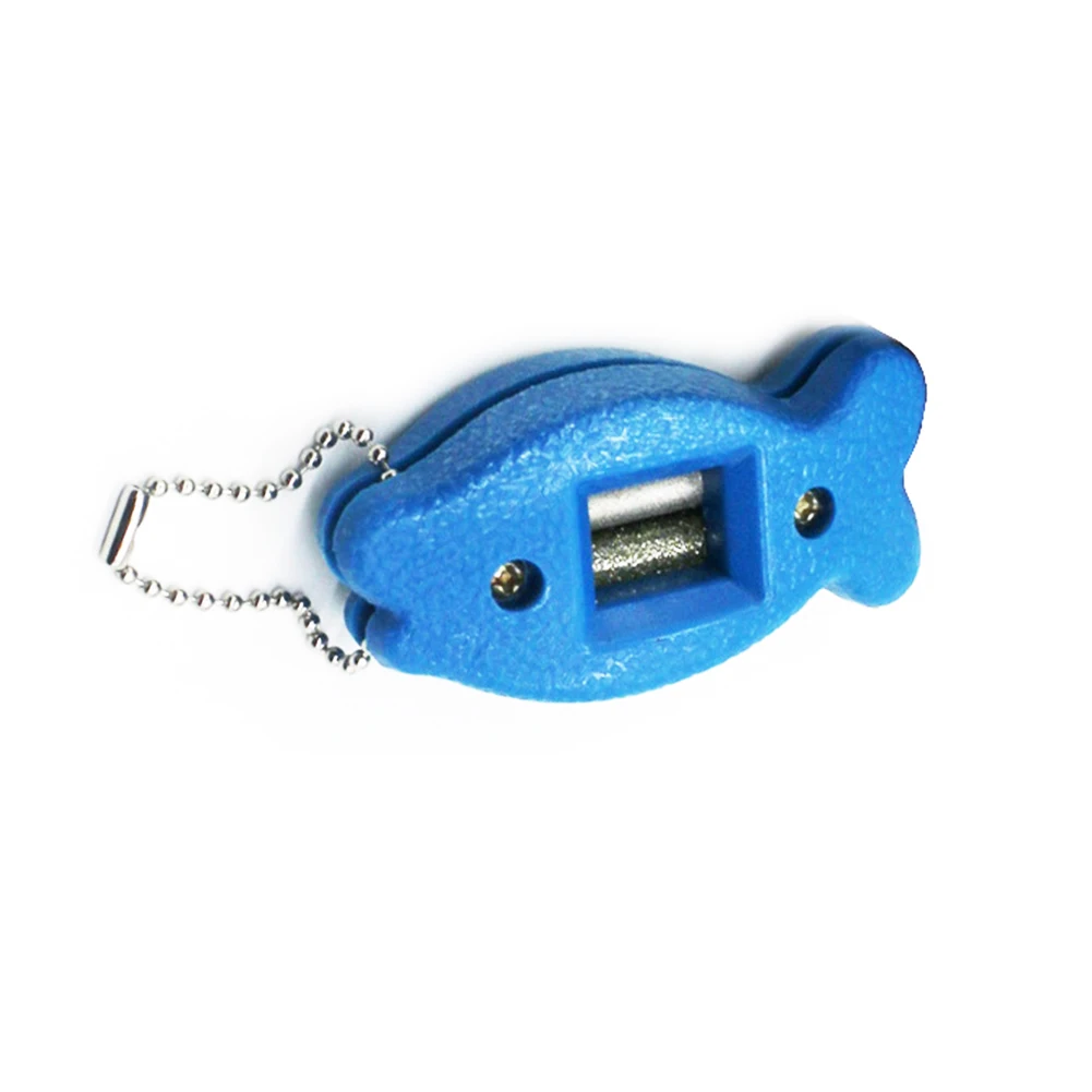 Repair Accessories Edge Maintenance Fish Shape Hockey Blade Skate Sharpener Double Grinding Heart Ice Diamond Hand Held Tool |