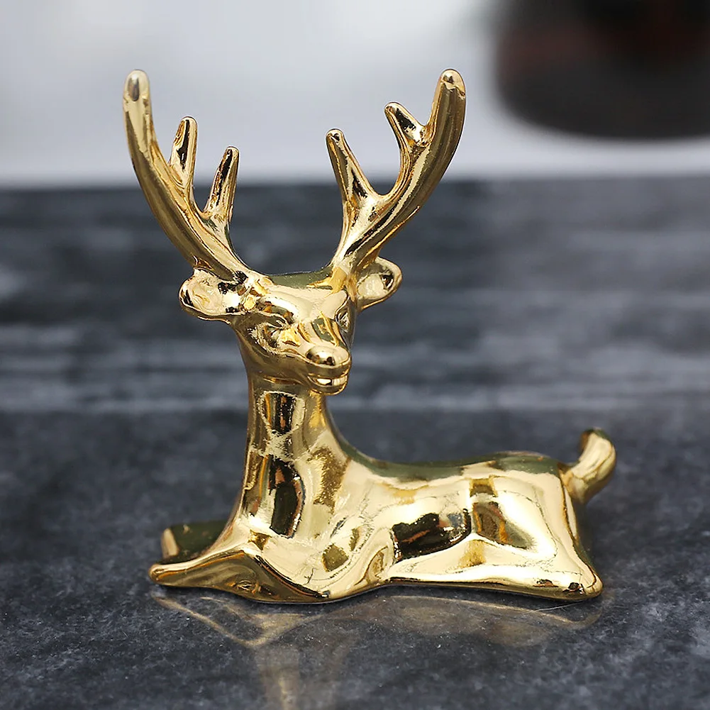 

Deer Jewelry Rack Stand Earring Storage Rack Resin Room Desktop Home Decoration Deer Figurines Modern Abstract Tablet