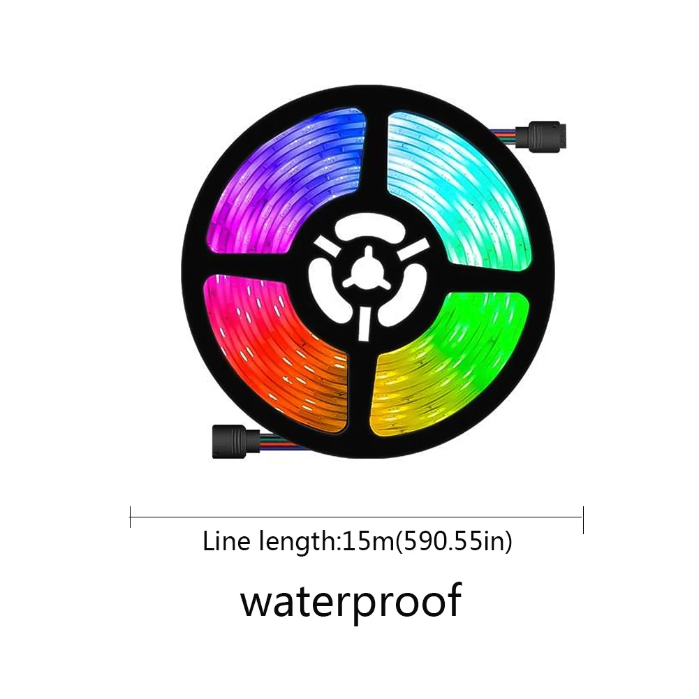 

LED Strips Lights Tape USB Waterproof with Remote Control for Home Bedroom Outdoor Decoration light Luminous String Flexible 12V