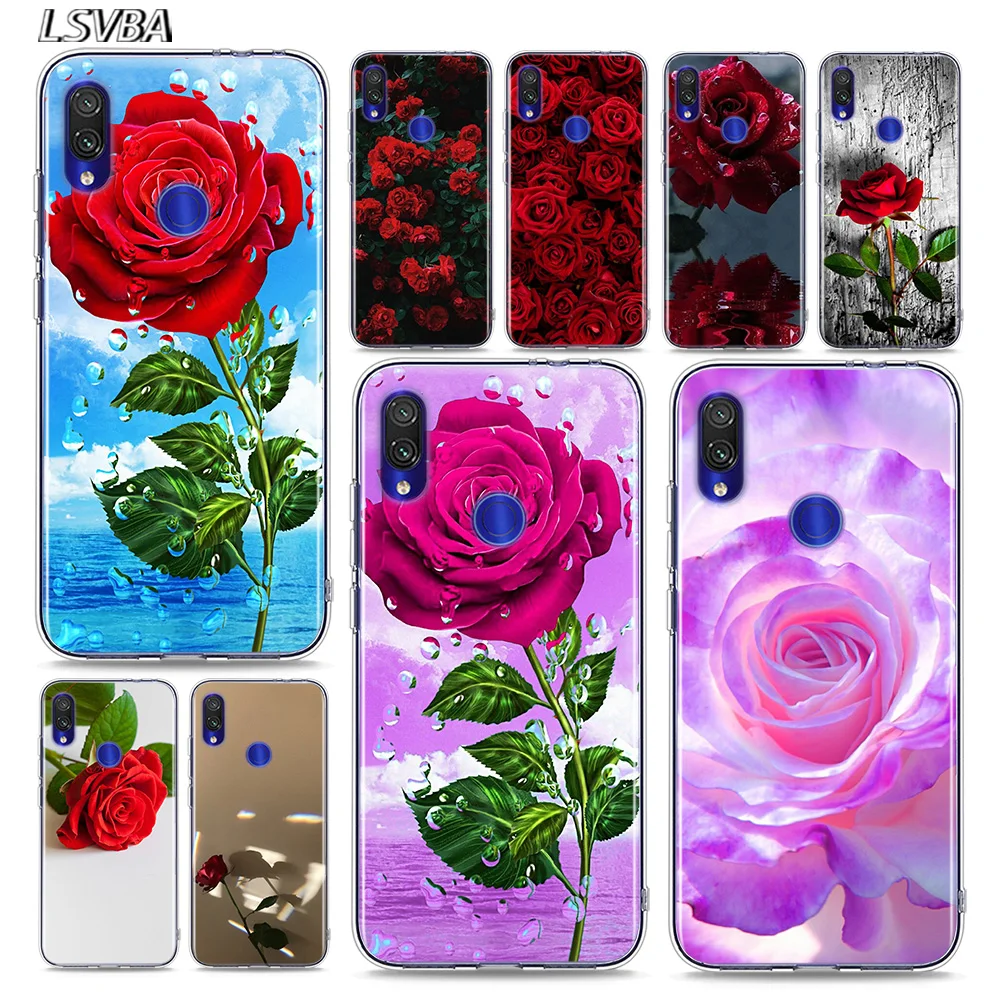 

Rose Flower For Xiaomi Mi Poco X3 NFC M2 Note 10 9T 9 8 Play Mix 3 F1 Lite Ultra Pro SE 5G Phone Case