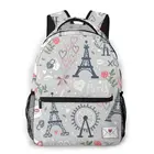 2021 OLN женский рюкзак сумка колесо обозрения и Эйфелева башня из текстиля, стильный Школьный Рюкзак Для рюкзаки для девочек подростков дорожная сумка
