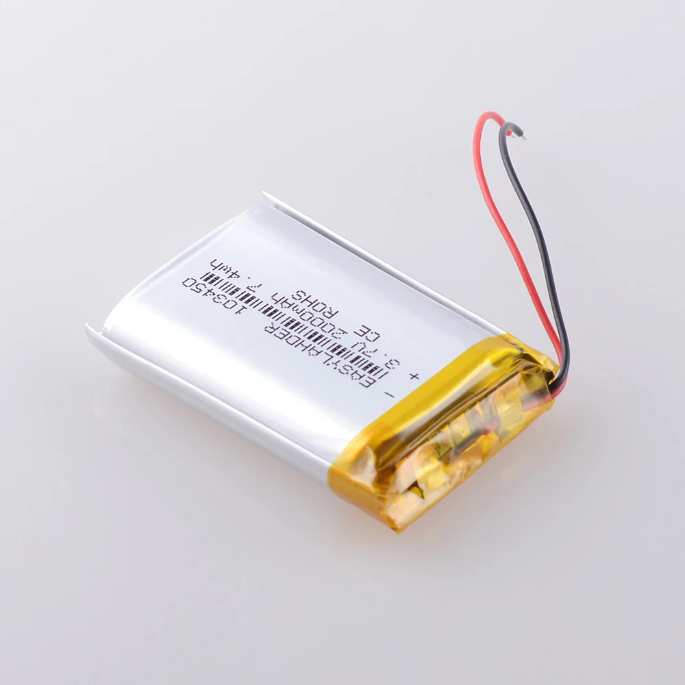 3 7 V 2000mAh 103450 Lipo полимерная литиевая аккумуляторная батарея для мыши Bluetooth колонки