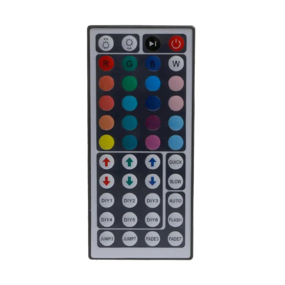 Многоцветный Водонепроницаемый 5 м 300 светодиодный 3528 SMD RGB светильник 44 клавишным