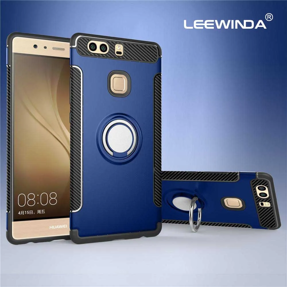 Роскошный Магнитный армированный силиконовый чехол для Huawei P9 P8 P Smart Plus Lite Y9 2019