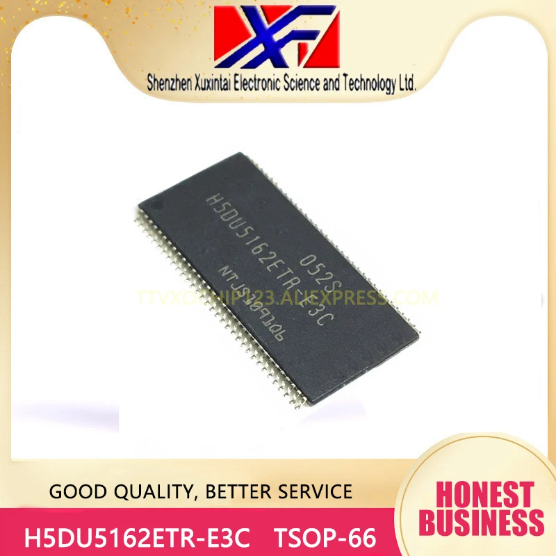 

10Pcs/Lot H5DU5162ETR-E3C H5DU5162ETR H5DU5162 32M16 512 DDRRAM TSOP-66