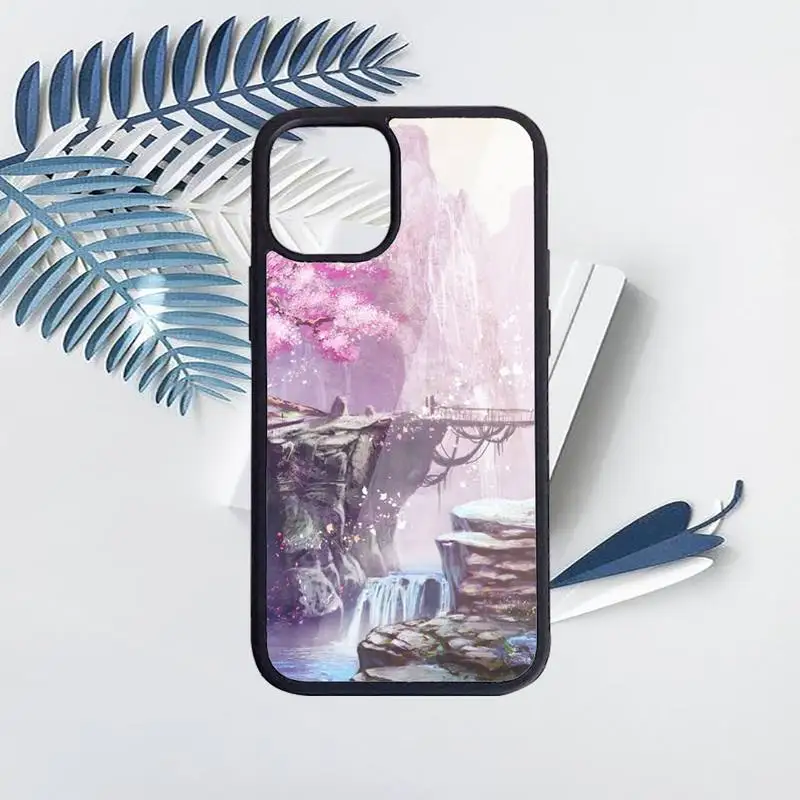 

Cherry blossoms pink flower Phone Cases PC for iPhone 11 12 pro XS MAX 8 7 6 6S Plus X 5S SE 2020 XR