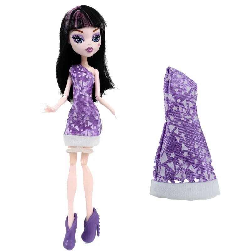 1 шт. модные наряды на одно плечо с круглым вырезом платье для куклы Monster High