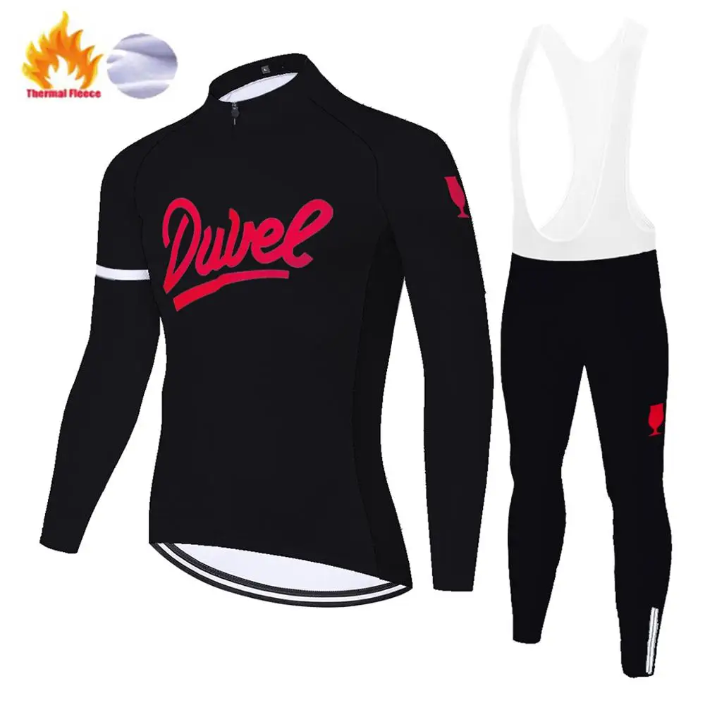 Новый duvel пивной Джерси Велосипедное зимнее теплое флисовое Экипировка мужской