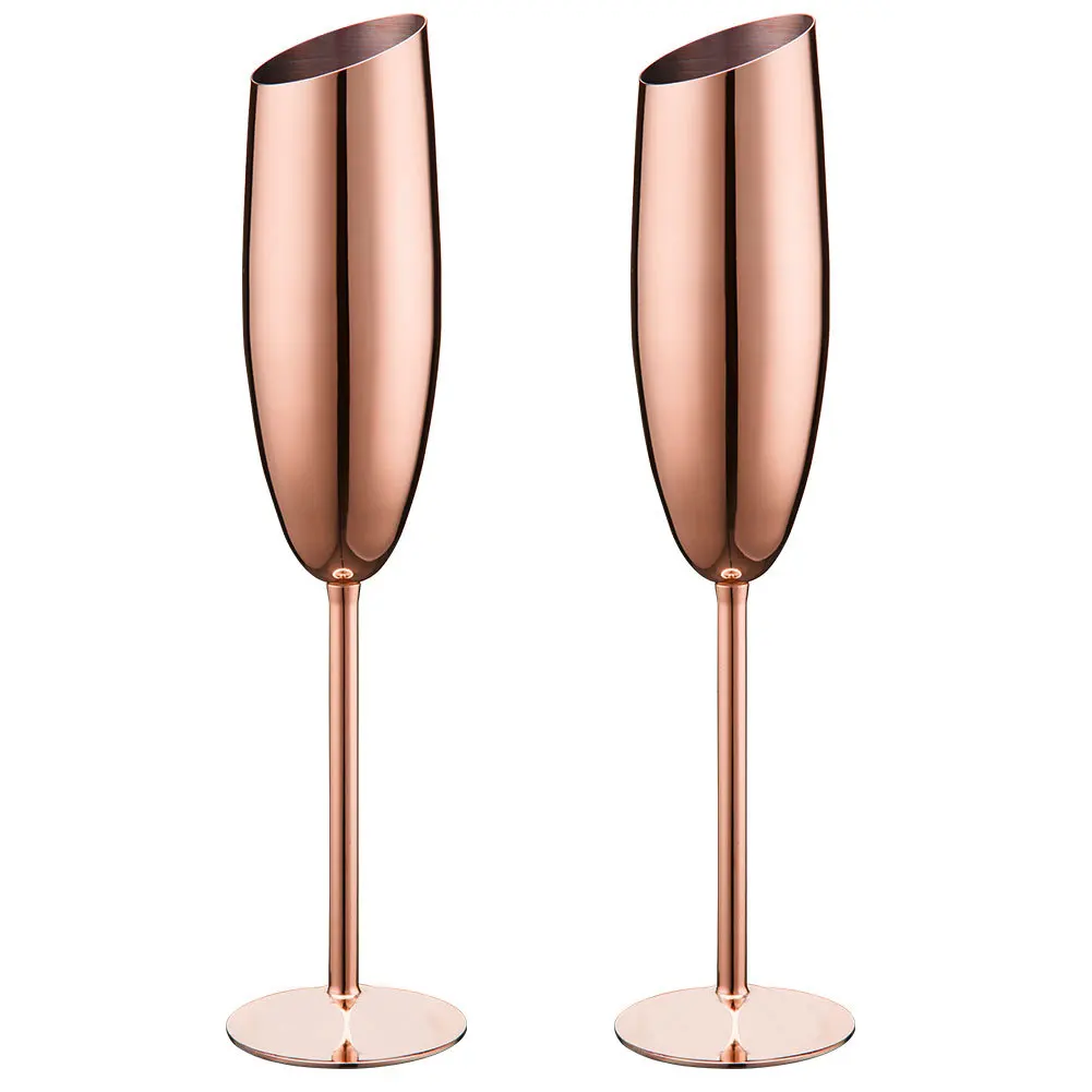 

304 Stainless Steel Stemware Creative Cocktail Glass Bar Tulip Glass Retro Wine Glass Can Be Customized Logo