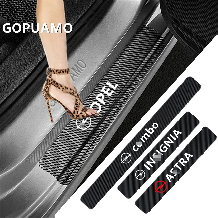 4 шт. водонепроницаемые наклейки из углеродного волокна для автомобилей OPEL combo