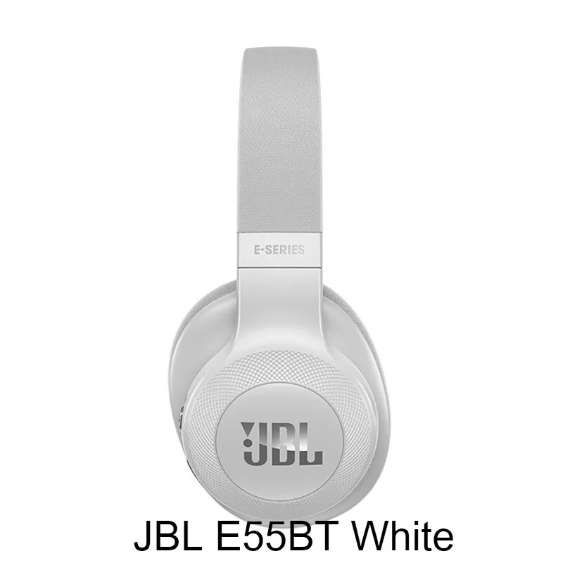 JBL E55BT White Оригинальные JBL E55BT беспроводные Bluetooth наушники портативные складные наушники супер бас наушники AUX в HiFi Спортивная гарнитура с микрофоном - Цвет: JBL E55BT White