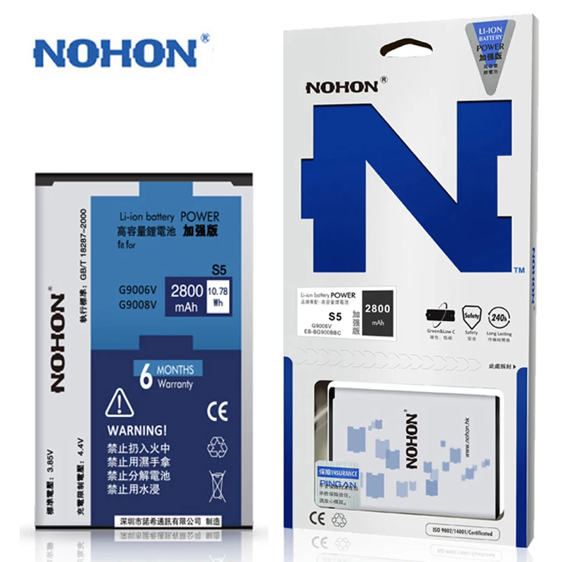 Оригинальный nohon аккумулятор для Samsung Galaxy S3 i9300 i9305 i9082 i9128 T999 EB L1G6LLU Li Ion Батарея 2100