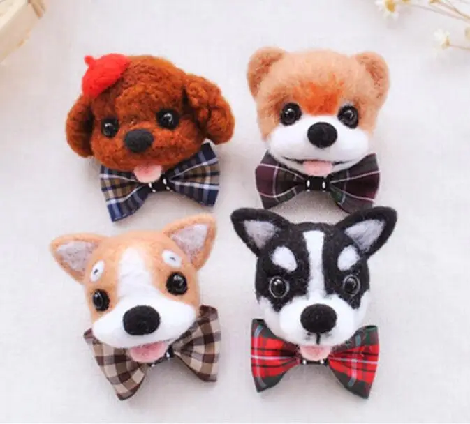 Чау Собака Тедди собака кецзи Хаски шерстяной набор для рукоделия войлок игла