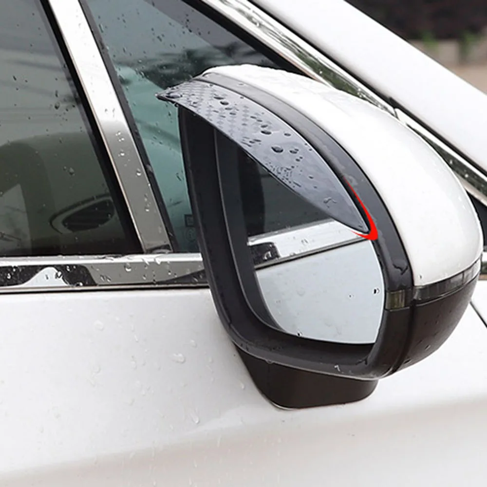 For Nissan X-Trail XTrail T32/Rogue 2017 2018 2019 2020 Rear Rearview Glass Mirror Rain Eyebrow Shield Sun Visor Shade Plastic | Автомобили