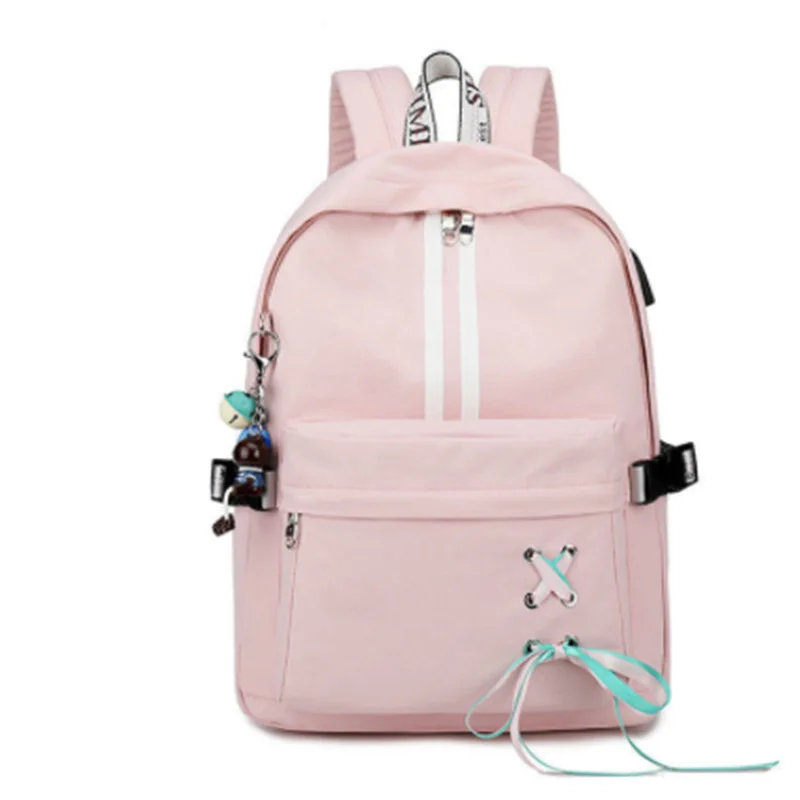 Водонепроницаемый женский рюкзак с защитой от кражи школьный usb зарядкой для