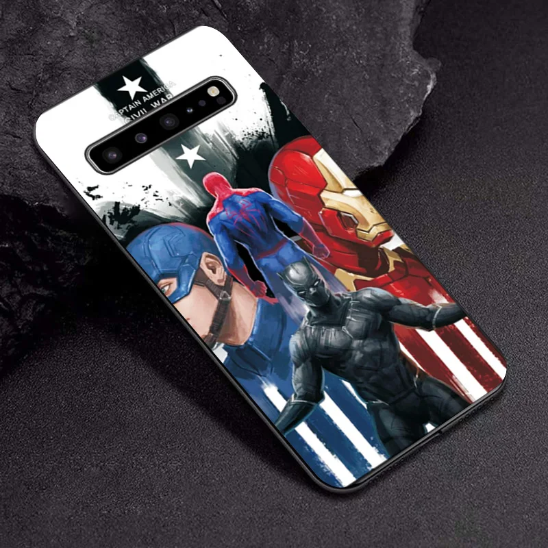 TPUBLK632 Человек-паук Дэдпул для samsung Galaxy S10 5G S10E чехол S10 Lite Plus черный ТПУ чехол для телефона для samsung S7 Edge S8 S9 Plus чехол - Цвет: TPUBLK632