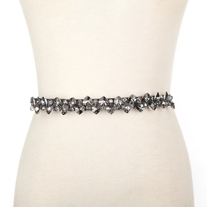 Женские цветочные пряжки стразы эластичные Широкие ремни аксессуары для