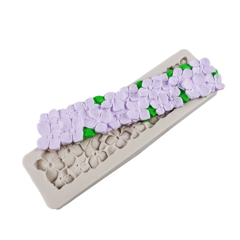 

Wholesale 10 pcs Hydrangea Shapes Silicone Sugarcraft Moulds, Fondant Cake Decorating Tools, Silicone Soap Moulds